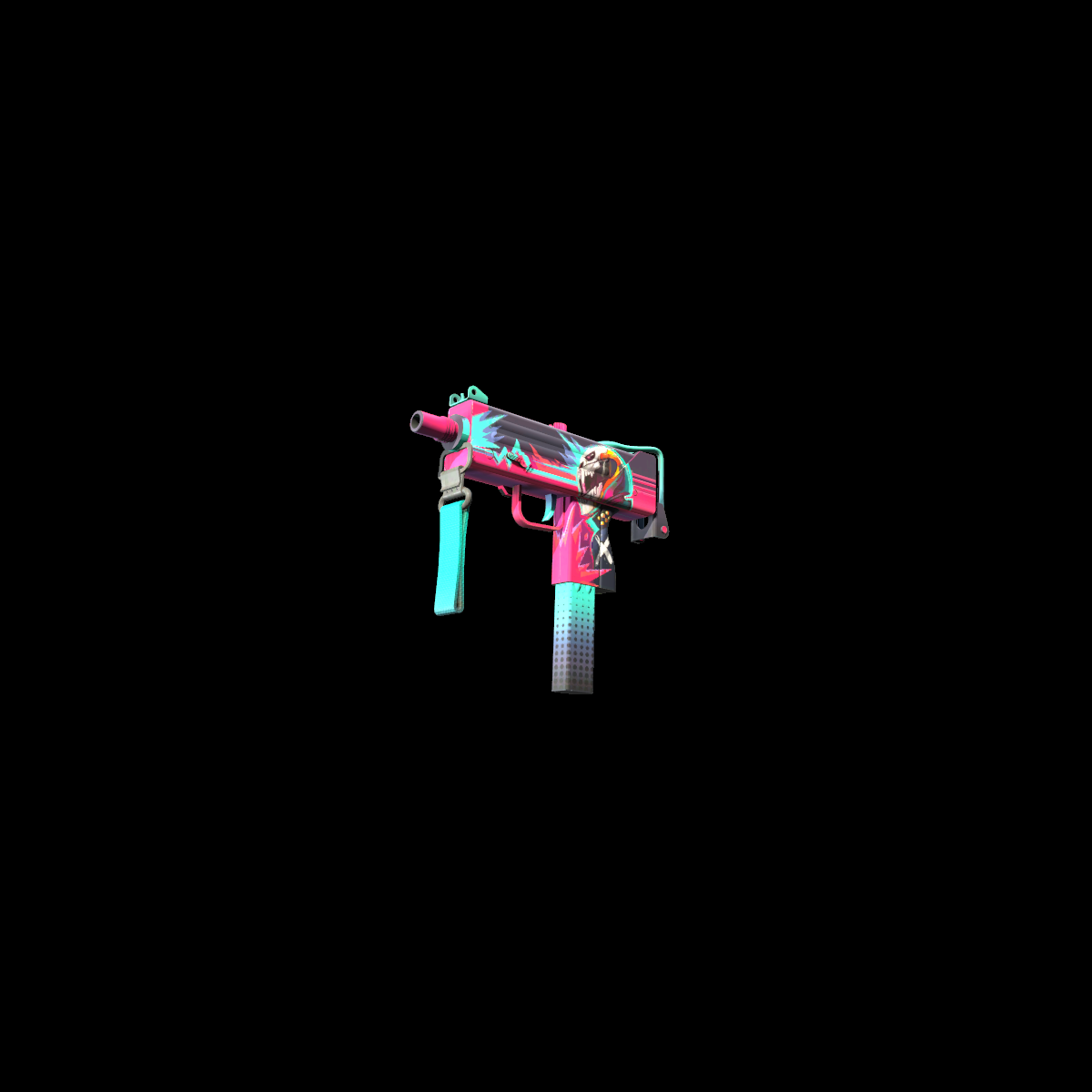 MAC-10 | Neon Rider – Retro Heat Meets Cyber Mayhem